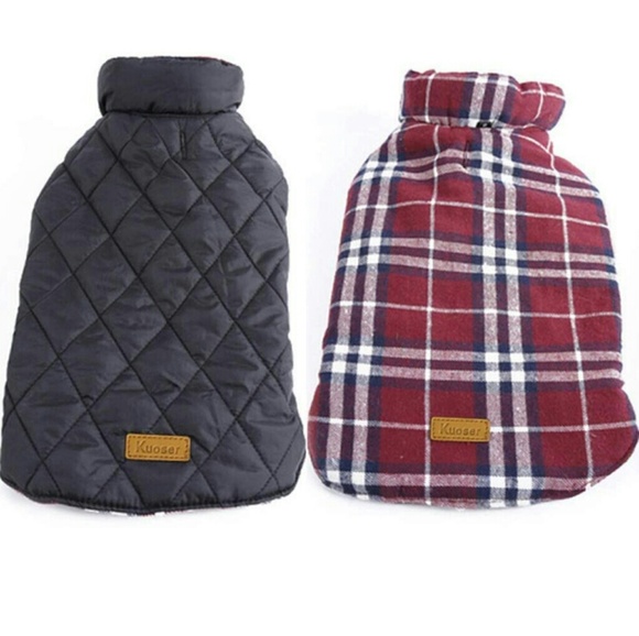 Kuoser Other - NWT Kuoser Reversible Plaid Dog Coat